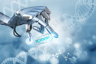 科技机械手高清图片下载-正版图片500739207