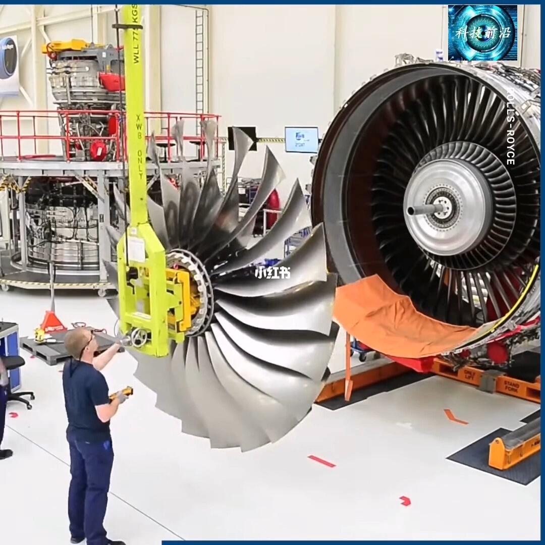 一台飞机发动机的组装全部过程堪比科技大片_科技产品_黑科.