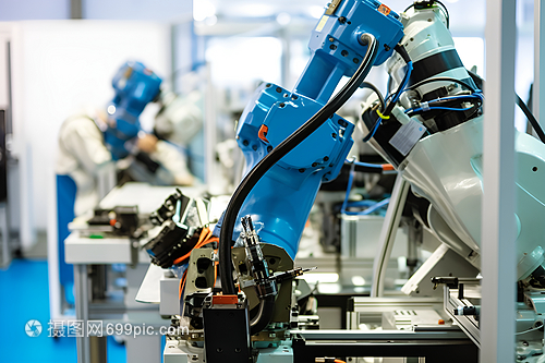 工厂内的机械臂 现代制造业的智能引擎